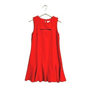 Greylin Red peakboo Cutout A line dress, size S